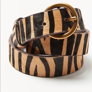 Tiger Calf Hair Belt